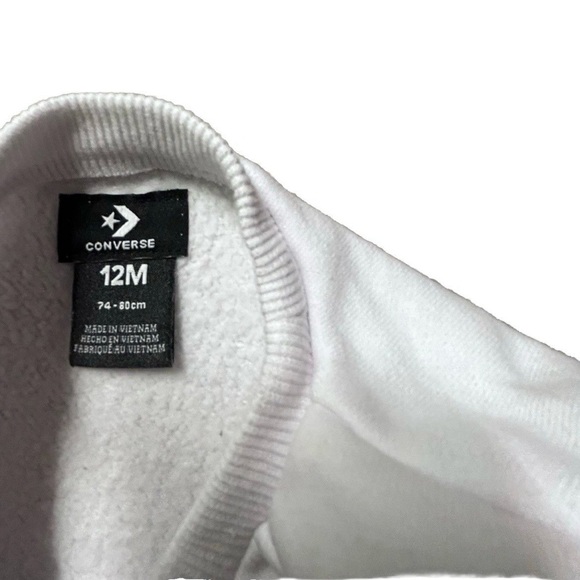 Converse Baby Sweatpants Sweatshirt Set Logo Size 12 Months - Picture 3 of 4